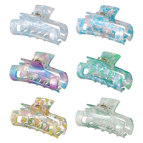 Pinzas para cabello Sursarbelor 6 piezas multicolor miniatura 1