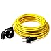 as - Schwabe 60355 Kabel Przedłużający Zbiornik Zewnętrzny z Wtyczką Schuko/Euro, IP44, 230 V/16 A, Długość Kabla 25 m, Żółty