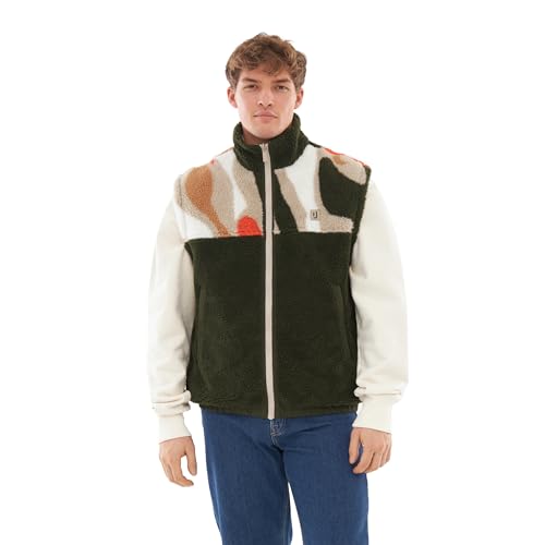 Gilet polaire Johnny Urban Bryson réversible 2 en 1 veste sans manche thermique pour hiver