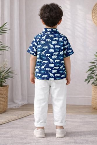 Image of Fashion Dream Boy's Cotton Animal Printed Co Ord Set|Boys Clothing Set|clothing set for kids boys