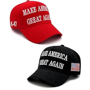 Trump 2024 45-47 MAGA Hat Make America Great Again Donald Trump Slogan with USA Flag Baseball Cap