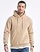 JMIERR Mens Cotton Fashion Hoodies & Sweatshirts Drawstring Long Sleeve Front Collar Hooded Pullovers with Pockets for Men Loose Fit Casua Fall Winter Shirt Tops Sweater, US46(XL), Khaki