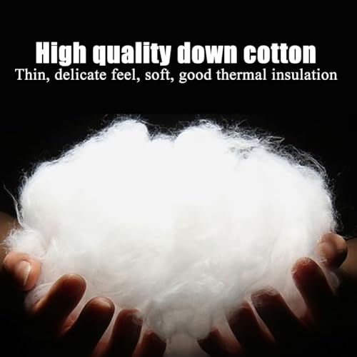 KuViez Jaqueta feminina acolchoada de algodão com capuz de inverno, blusa masculina grossa estilo ch