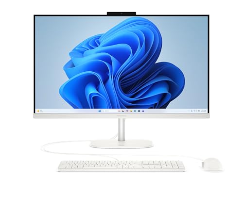 HP OmniStudio 27-cv0205ng All-in-One KI PC 27 Zoll Entspiegeltes IPS Display AMD Ryzen 5 16 GB LPDDR5 1 TB SSD AMD Radeon Grafik Windows 11 Home QWERTZ Tastatur Cotton White