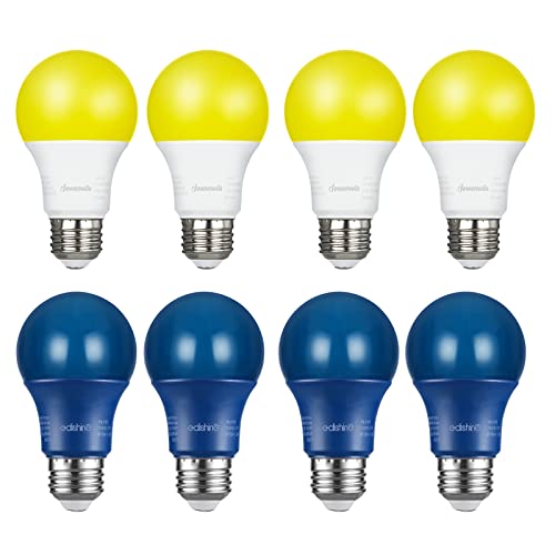 Dewenwils A19 Yellow Light Bulbs + A19 Blue Light Bulbs #TOP16