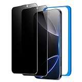 IMAFU 覗き見防止 iPhone16Pro 用 ガラスフィルム のぞき見 防止 アイフォン16プロ 用 フィルム 覗き見防止 保護 強化ガラス （6.3インチ）【左右見えない/耐衝撃/気泡ゼロ/貼り付け簡単/ガイド枠付き/2枚セット】