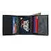 Big Skinny Men's Tri-Fold Slim Wallet, Holds Up to 25 Cards, Black