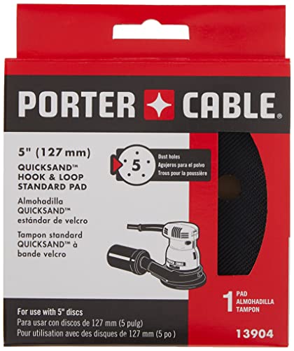 Porter-Cable Hook And Loop Pad For Model 333 Sander, 5-Inch (13904) Pack Of 1 - (Packaging May Vary) #TOP4