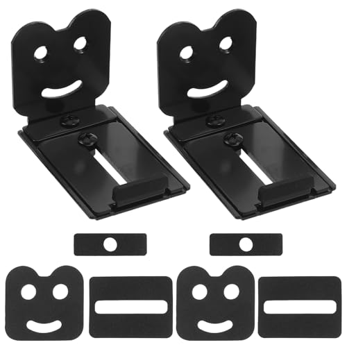 Soportes para barra de sonido ajustables para altavoces pequeños y grandes en color negro