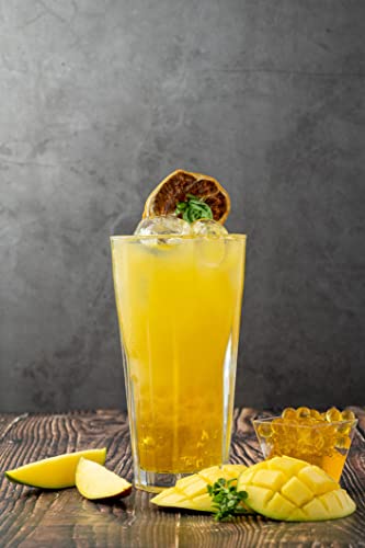 Oboba Popping Boba, gefüllte Fruchtperlen für Bubble Tea mit Mangogeschmack, 1 x 1,1 kg
