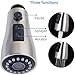 Pull Down Kitchen Faucet Head Replacement, 3-Function Kitchen Faucet Head Sink Spray Nozzle, G 1/2
