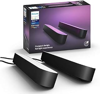 Philips Hue Play White & Color Smart Light, 2 Pack Base kit, Hub