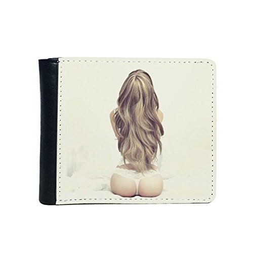 Bikini blanc string sexy portefeuille en cuir pour trier vos cartes