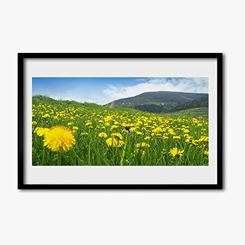 Affiche avec cadre pissenlit 60x40 pour une ambiance nature dans la cuisine