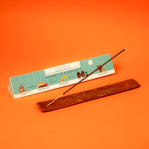 Image of Nirmalaya Patchouli & Forestwood Incense Sticks 80 Sticks | 100% Natural Charcoal-Free Agarbatti from Sacred Temple Flowers | Organic Handmade for Pooja, Meditation, Yoga & Aromatherapy
