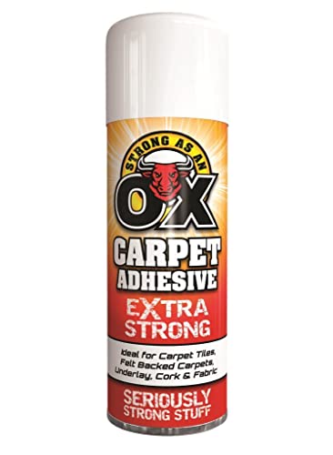 PNJB, Adhesive Spray, 500ml Adhesive Glue Spray for Multi-Purpose Craft Carpet Foam Fabric Can, Strong as An Ox Carpet Adhesive Extra Strong, (1 Pcs)