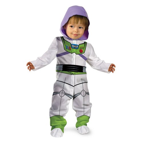 Disguise Baby Boy's Disney Pixar Toy Story and Beyond Buzz Lightyear Classic Costume, White, 0-6 Months