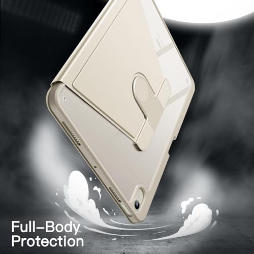 JETech Rotating Case ONLY for iPad Air 11-Inch M4/M3/M2 (2026/2025/2024), iPad Air 5/4 (2022/2020 5th/4th Generation 10.9-Inch), 360 Degree Rotation Protective Stand Cover Clear Back (Starlight) by JETech - Image 4