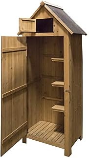 Brundle Online Garden Centre Wooden Garden Tool Shed, Natural