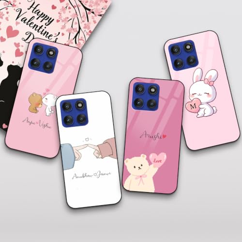 Image of COLORflow Back Cover Compatible with Motorola Moto Edge 60 Pro 5G | Vibe Valentine Love Customized | Shockproof TPU Bumper with Camera Protection Back Cover