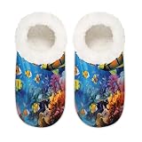 UOYO Tropical Fish Memory Foam Slippers