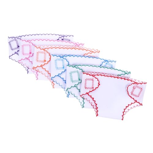 UPKOCH 6 Piezas Pañales De Tela Pañales para Muñecas Reborn Ropa De Bebe Niña Cuerpo Muñeca DIY Pañal Accesorios para Muñecas De Bricolaje Pañal De Muñeca Pañal para Muñeca Equipo Paño