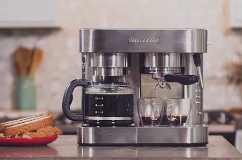 Espressione Combination Stainless Steel Espresso + Coffee Maker, 10 cups by Espressione - Image 3