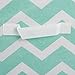 DII Non Woven Polyester Storage Bin, Chevron, Aqua, Small Set of 2
