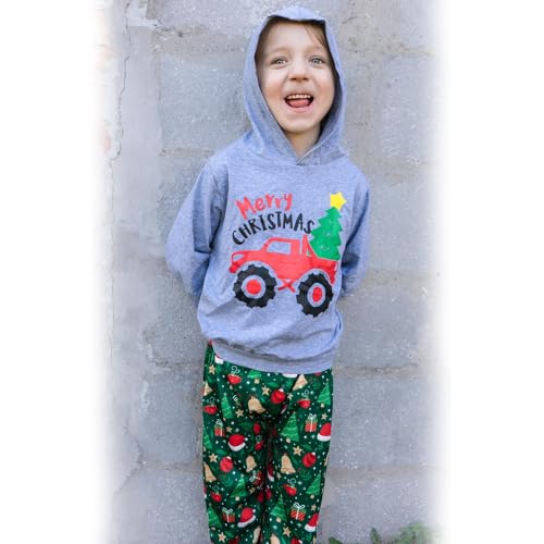 Image of HINTINA Baby Boys Dinosaur Long Sleeve Hoodie Tops Sweatsuit Pants Winter Outfit Set