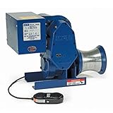 MY-TE 300AB Utility Capstan Electric Winch-Hoist | 800 Lb. Single or 1,600 Lb. Double Line Lift | 115V Brake Motor | Worm Reduction Gear | High-Capacity Cable Drum | 742035