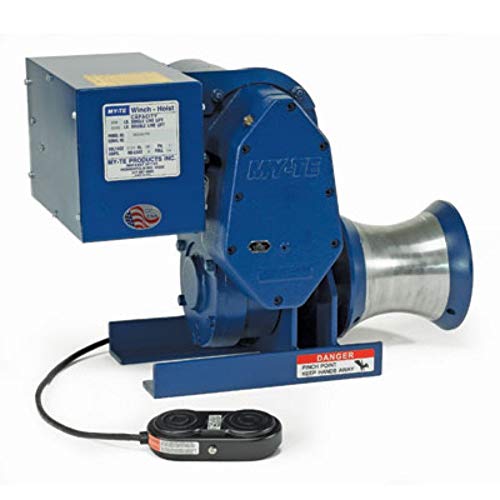 MY-TE 300AB Electric Winch, 800/1600 lb, 115V, Worm Gear