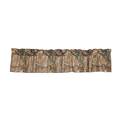 Visi-One Realtree Xtra Camo Valance Curtain, Camo Curtain For Bedroom, Living Room & Farmhouse, 88 X 18'' Inches #TOP2
