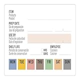 500 Stück Aufkleber Konservierung auf Rolle, 8 x 6 cm Papier