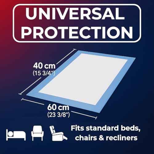 25 x Easy Care Solutions 40 x 60 cm | Disposable Incontinence Bed Pads, Underpads, Bed Mats, Mattress Protectors, Incontinence Pads, Waterproof Bed Sheets for Babies, Children & Adults | 1 Pack of 25