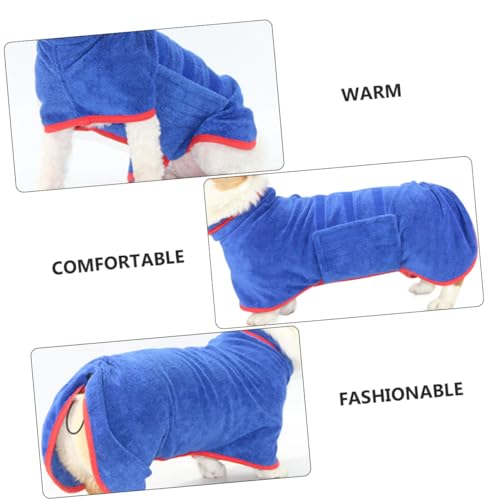 NOLITOY 2 Peças Roupão De Banho Para Animais De Estimação Toalha De Banho Super Absorvente Para Cães
