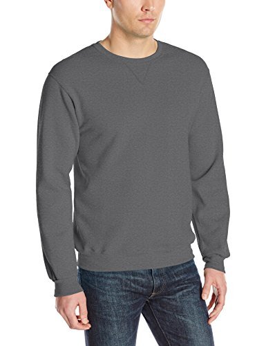 Fruit Of The Loom Men's Sofspun Fleece Sweatshirts & Hoodies, Sweatshirt-Charcoal Heather, Large #TOP6