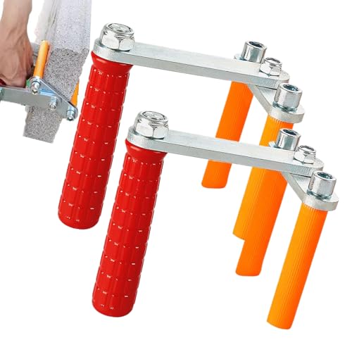 Trasportatore Cartongesso 2 Pezzi,Supporti Regolabili per Cartongesso | Utensile Legno Trasporto Pannelli Pinza per Manipolazione Lastri Materiali Lavori Casa Ristrutturazione
