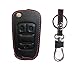 KAWIHEN Leather Smart Remote Key Fob Case Holder Cover For 2010 2011 2012 2013 2014 2015 2016 2017 Chevrolet Equinox Sonic GMC Terrain OHT01060512 AVL-B01T1AC 20835402(black)
