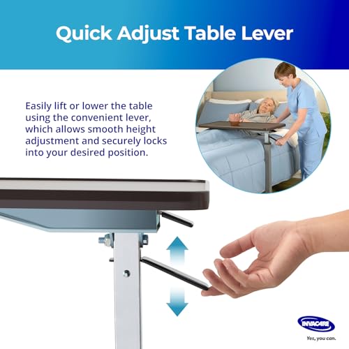 Table de lit Invacare pour lire et prendre ses repas au lit confortablement - 6