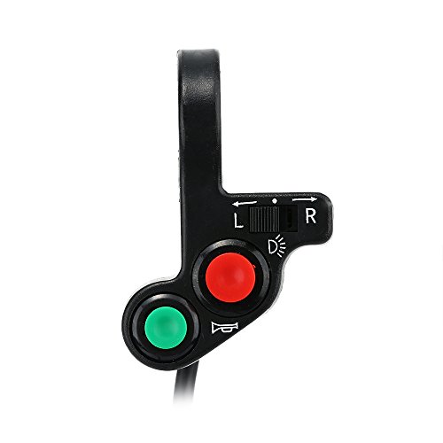 mewmewcat 3 em 1 farol/sinal de mudança de direção/interruptor ON-OFF de 2,2 cm de diâmetro guiador