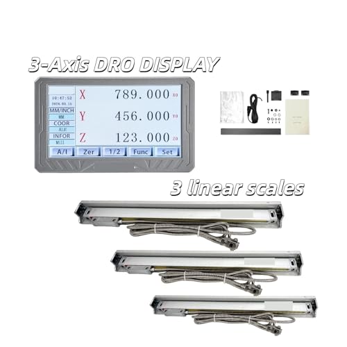 Kit DRO Digital CNC 3 Ejes Alta Precisión 0.005mm miniatura 2