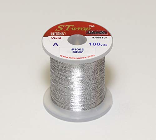 Hitena Rod Wrapping Thread - Metallic Vivid (Regular Single Color Metallic for Decoration Wrap) Winding Thread. Compare This Metallic Thread to Market s Highest Priced Ones