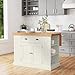homestyles Nantucket Off-White Kitchen Island