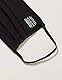 Oscar Apparels Wiederverwendbare Stoffmaske, 100% BCI Baumwolle mit elastischer Schlaufe, Schwarz, Erwachsene (10er Pack)