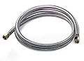 DOZYANT 6 Feet Propane Hose Extension with 3/8" Female Flare on Both Ends, Stainless Braided Propane Gas Line Pipe for RV, BBQ Grill, Propane Tank, Heater and More