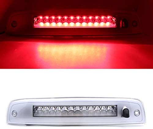 Henkeyi Center High Mount Brake Light 3rd Third Brake Stop Tail Light Lamp for Explorer/Mercury Mariner, Mercury Mountaineer 2008-2011 (Electroplating Housing Clear LEDs)