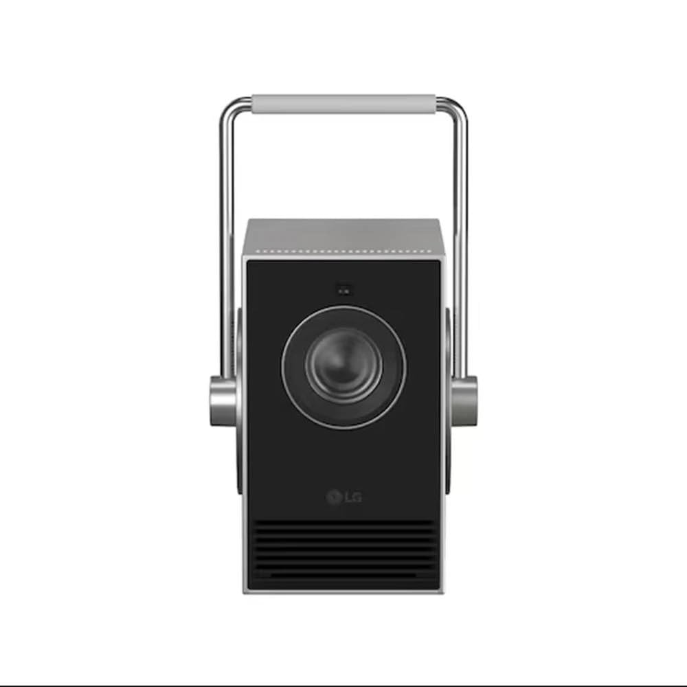 LG PU600U - Proyector CineBeam 4K UHD, Láser 3 Ch (RGB), Smart TV WebOS 24, Brillo 600 Lúmenes, HDR10 y HLG, Pantalla hasta 120", AirPlay 2 y Screen Share, Bluetooth, Plata/Negro