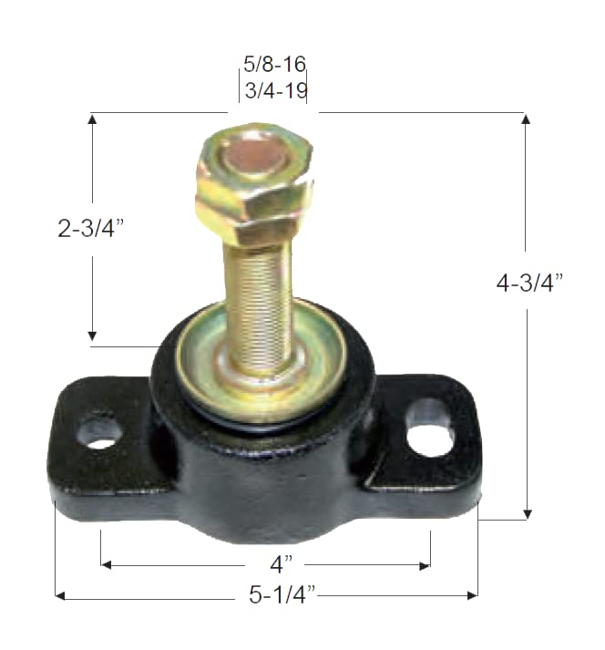 Boot & Motor Silentblock - Cojinete de motor compatible con Mercruiser de 16 mm, 135 kg por rodamiento