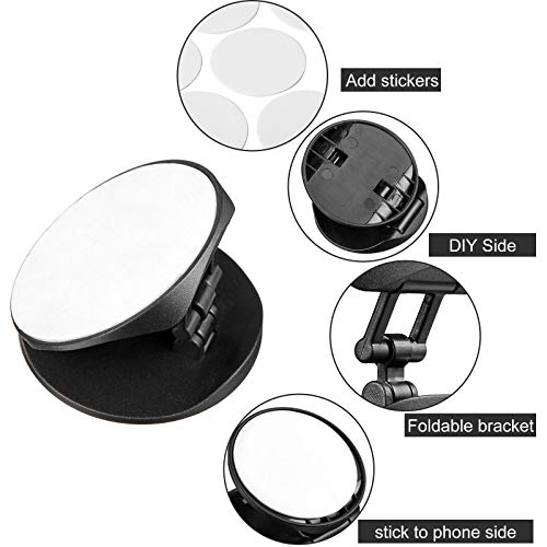 Weewooday 30 Phone Grip Holder with Double-Sided Sticker Phone Finger Expanding Stand Holder for Almost Cases (Black) by Weewooday - Image 4