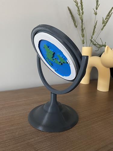 Globe de terre plate en PLA de 19 cm idéal pour décorer votre bureau